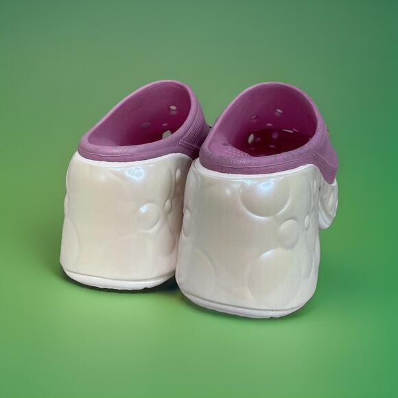 Wicked Glinda Siren Clog Crocs with Jibbitz Women Size 8 Men Size 6 Pink Witch - Picture 5 of 11